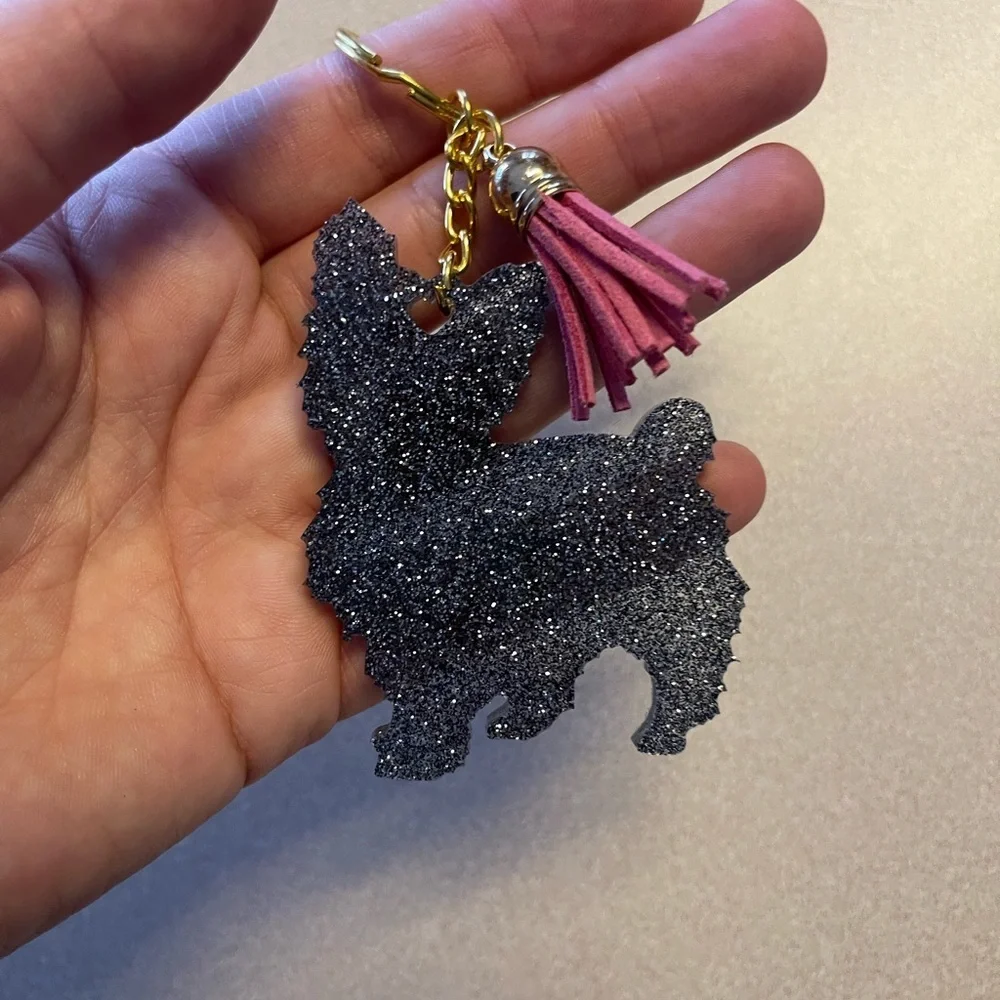 🎉🎉2x HP🎉🎉 Handmade Westie/Yorkshire Terrier Keychain - Picture 2 of 6
